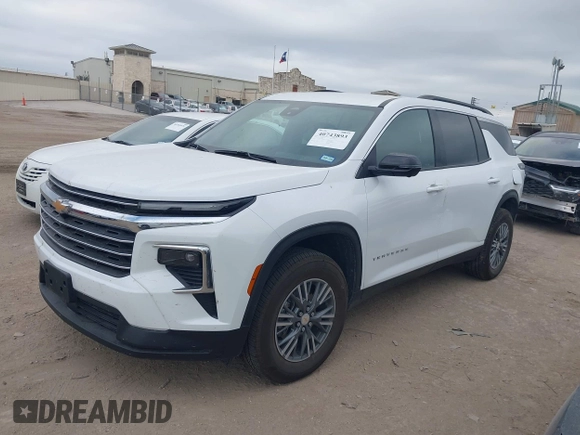 2024 Chevrolet Traverse FWD LT with VIN 1GNERGKS4RJ200591, listed as a IAAI auction lot 40743893 with 1,324 mi miles and . Bid and sale history available at DreamBid. Image 2.