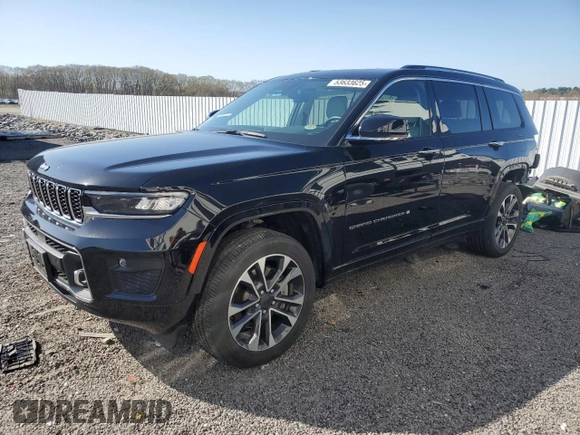 2022 Jeep Grand Cherokee Overland with VIN 1C4RJKDG1N8538318, listed as a Copart auction lot 53633625 with 22,913 mi miles and Salvage title. Bid and sale history available at DreamBid. Image 1.