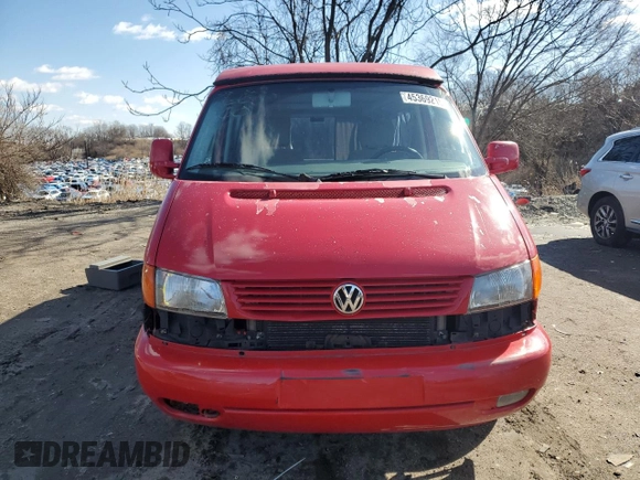 2001 Volkswagen EuroVan MV with VIN WV2NB47051H127991, listed as a Copart auction lot 45369215 with 72,763 mi miles and Salvage Title. Bid and sale history available at DreamBid. Image 5.