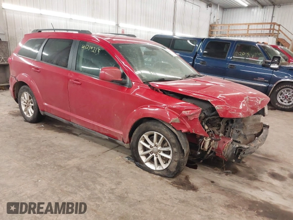 2014 Dodge Journey SXT with VIN 3C4PDCBG2ET188822, listed as a IAAI auction lot 41219215 with 174,053 mi miles. Bid and sale history available at carsss.com. Image 1.