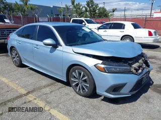 2022 Honda Civic Sedan EX with VIN 2HGFE1F76NH302970, listed as a IAAI auction lot 41799141 with 46,068 mi miles. Bid and sale history available at carsss.com. Image 1.