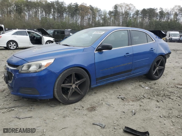 2015 Chevrolet Malibu LS with VIN 1G11B5SL9FF183500, listed as a Copart auction lot 52832665 with 162,511 mi miles and Salvage Title. Bid and sale history available at carsss.com. Image 1.