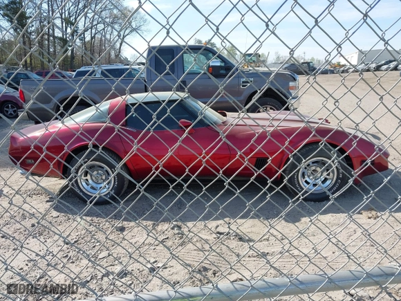 1981 Chevrolet Corvette with VIN 1G1AY8769B5102708, listed as a IAAI auction lot 41895949 with 98,292 mi miles. Bid and sale history available at carsss.com. Image 13.