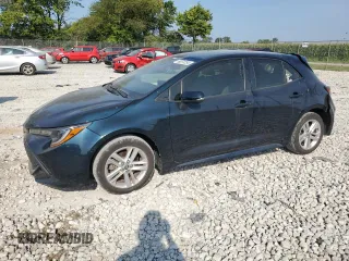 2021 Toyota Corolla Hatchback SE with VIN JTND4MBE9M3118005, listed as a Copart auction lot 69073254 with 65,938 mi miles and Salvage Title. Bid and sale history available at carsss.com. Image 1.