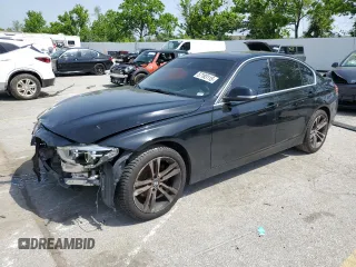 2017 BMW 3 Series with VIN WBA8F1C52HK439356, listed as a Copart auction lot 57183115 with 180,152 mi miles and Salvage title. Bid and sale history available at DreamBid. Image 1.