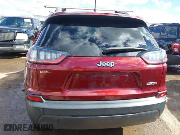 2020 Jeep Cherokee Altitude with VIN 1C4PJLLB3LD615567, listed as a IAAI auction lot 41716186 with 192,523 mi miles and . Bid and sale history available at carsss.com. Image 16.