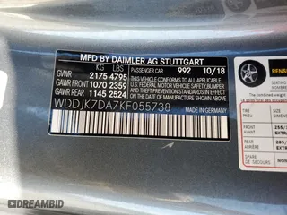 2019 Mercedes-Benz SL-Class SL 550 with VIN WDDJK7DA7KF055738, listed as a Copart auction lot 82197744 with 0 mi miles and Non Repairable. Bid and sale history available at carsss.com. Image 12.
