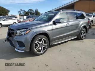 2017 Mercedes-Benz GLS with VIN 4JGDF7DE6HA860503, listed as a Copart auction lot 88334945 with 93,181 mi miles and Salvage Title. Bid and sale history available at carsss.com. Image 1.
