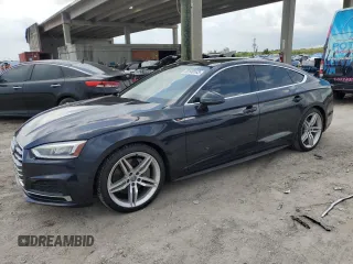 2018 Audi A5 Sportback Premium Plus with VIN WAUENCF57JA131012, listed as a Copart auction lot 58140183 with 59,476 mi miles. Bid and sale history available at carsss.com. Image 1.