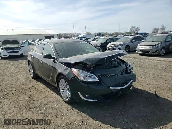 2014 Buick Regal Premium I with VIN 2G4GN5EX0E9166742, listed as a Copart auction lot 49538085 with 104,739 mi miles and Salvage Title. Bid and sale history available at DreamBid. Image 10.