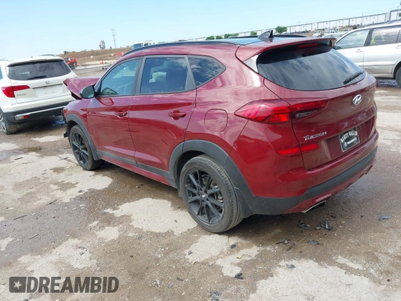 2019 Hyundai Tucson Sport z VIN KM8J33AL4KU928830, wystawiony jako IAAI lot #42104966 z przebiegiem 107 350 mil mil oraz . Historia ofert i sprzedaży dostępna na DreamBid. Obrazek 3.