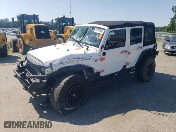 2014 Jeep Wrangler Unlimited Rubicon with VIN 1C4BJWFG4EL325544, listed as a Copart auction lot 61966025 with 149,162 mi miles and Salvage title. Bid and sale history available at DreamBid. Image 1.