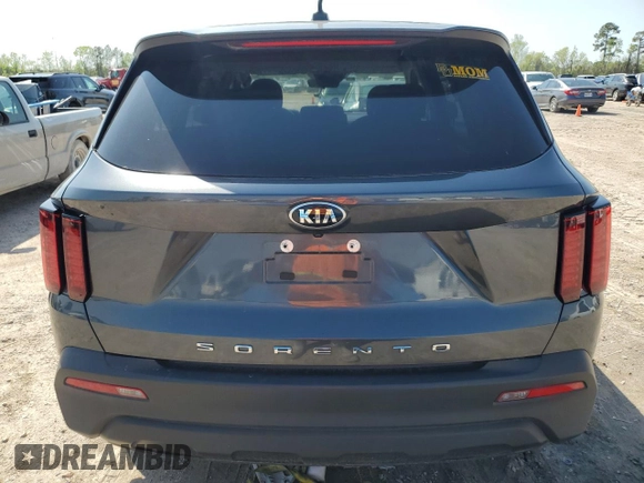 2021 Kia Sorento LX with VIN 5XYRG4LC4MG068446, listed as a Copart auction lot 50249535 with 42,984 mi miles and Salvage Title. Bid and sale history available at carsss.com. Image 6.