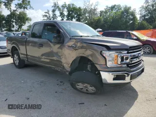 2019 Ford F-150 XL with VIN 1FTEX1CB3KKD95061, listed as a Copart auction lot 58544655 with 54,391 mi miles and Salvage title. Bid and sale history available at DreamBid. Image 4.