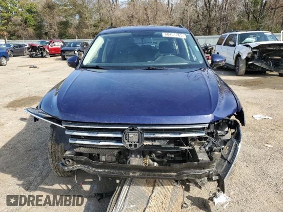 2021 Volkswagen Tiguan S with VIN 3VV1B7AX1MM155518, listed as a Copart auction lot 88461765 with 65,248 mi miles and Salvage Title. Bid and sale history available at DreamBid. Image 5.
