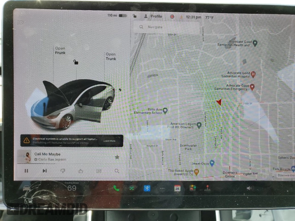 2018 Tesla Model 3 Long Range Battery with VIN 5YJ3E1EB1JF069197, listed as a Copart auction lot 48069465 with Not Provided miles and Salvage Title. Bid and sale history available at DreamBid. Image 9.