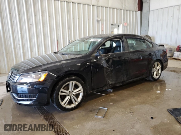 2014 Volkswagen Passat S w/Nav with VIN 1VWAP7A32EC021663, listed as a Copart auction lot 48789655 with 162,222 mi miles and Non Repairable. Bid and sale history available at carsss.com. Image 1.