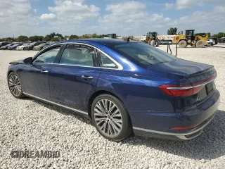 2021 Audi A8 with VIN WAU8DAF81MN007524, listed as a Copart auction lot 47288704 with 27,866 mi miles. Bid and sale history available at carsss.com. Image 2.