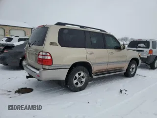 2005 Toyota Land Cruiser with VIN JTEHT05JX52079339, listed as a Copart auction lot 45147495 with 308,435 mi miles and Salvage Title. Bid and sale history available at carsss.com. Image 3.