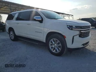 2022 Chevrolet Suburban Premier with VIN 1GNSCFKD2NR180661, listed as a Copart auction lot 74840484 with 55,972 mi miles and Salvage title. Bid and sale history available at DreamBid. Image 4.