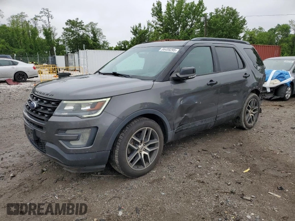 2017 Ford Explorer Sport с VIN 1FM5K8GT7HGA73833, выставлен на аукционе Copart как лот 56459295 с пробегом 76 742 миль миль и Списание • Salvage title. История ставок и продаж доступна на DreamBid. Изображение 1.