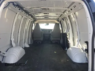 2024 GMC Savana Cargo Van with VIN 1GTW7AFP4R1100447, listed as a Copart auction lot 42630055 with 19,129 mi miles and Salvage Title. Bid and sale history available at carsss.com. Image 10.