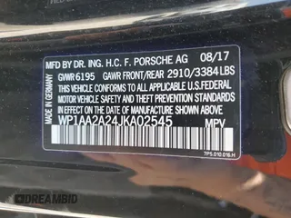 2018 Porsche Cayenne z VIN WP1AA2A24JKA02545, wystawiony jako Copart lot #66330414 z przebiegiem 55 605 mil mil oraz Szkoda całkowita • Salvage title. Historia ofert i sprzedaży dostępna na DreamBid. Obrazek 14.