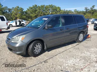 2007 Honda Odyssey LX with VIN 5FNRL38227B126118, listed as a Copart auction lot 88342815 with 186,368 mi miles and Salvage Title. Bid and sale history available at carsss.com. Image 1.