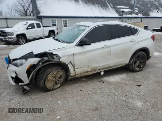 2015 BMW X6 xDrive35i with VIN 5UXKU2C51F0F95855, listed as a Copart auction lot 86744394 with 114,692 mi miles and Salvage Title. Bid and sale history available at carsss.com. Image 1.