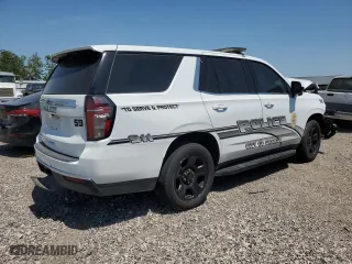 2022 Chevrolet Tahoe Commercial with VIN 1GNSCLEDXNR221838, listed as a Copart auction lot 52628815 with 0 mi miles and Salvage Title. Bid and sale history available at carsss.com. Image 3.