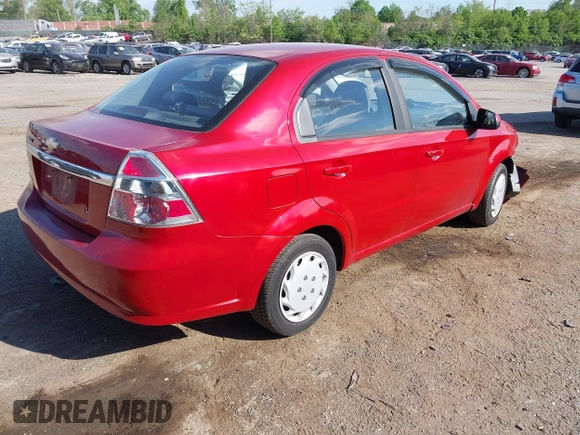 2009 Chevrolet Aveo 1LT with VIN KL1TD56E39B347803, listed as a IAAI auction lot 42135442 with 80,835 mi miles and . Bid and sale history available at DreamBid. Image 4.