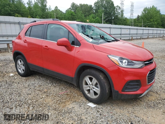 2020 Chevrolet Trax LT with VIN KL7CJLSB5LB347100, listed as a Copart auction lot 54369085 with 44,443 mi miles and Salvage title. Bid and sale history available at DreamBid. Image 4.