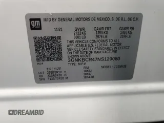 2022 Chevrolet Blazer LT z VIN 3GNKBCR47NS129080, wystawiony jako Copart lot #56512685 z przebiegiem 73 133 mil mil oraz Tytuł czysty. Historia ofert i sprzedaży dostępna na DreamBid. Obrazek 13.