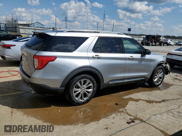 2021 Ford Explorer Limited z VIN 1FMSK7FH4MGB06047, wystawiony jako Copart lot #52697025 z przebiegiem 96 542 mil mil oraz Szkoda całkowita • Salvage title. Historia ofert i sprzedaży dostępna na DreamBid. Obrazek 3.