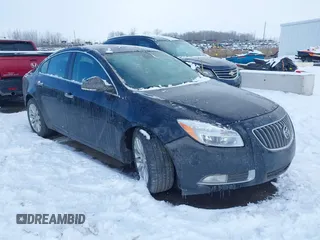 2013 Buick Regal Turbo Premium 1 with VIN 2G4GS5EV5D9242350, listed as a IAAI auction lot 41554250 with 156,030 mi miles. Bid and sale history available at carsss.com. Image 1.