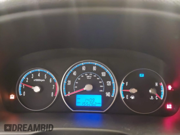 2009 Hyundai Santa Fe SE with VIN 5NMSH73EX9H233513, listed as a IAAI auction lot 42272756 with 155,262 mi miles and . Bid and sale history available at DreamBid. Image 7.