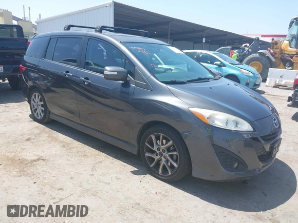 2014 Mazda 5 Grand Touring with VIN JM1CW2DL8E0171095, listed as a IAAI auction lot 41962650 with 85,048 mi miles and . Bid and sale history available at DreamBid. Image 1.