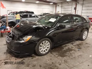 2014 Chrysler 200 LX with VIN 1C3CCBAG1EN158745, listed as a IAAI auction lot 40994879 with 180,000 mi miles. Bid and sale history available at carsss.com. Image 2.