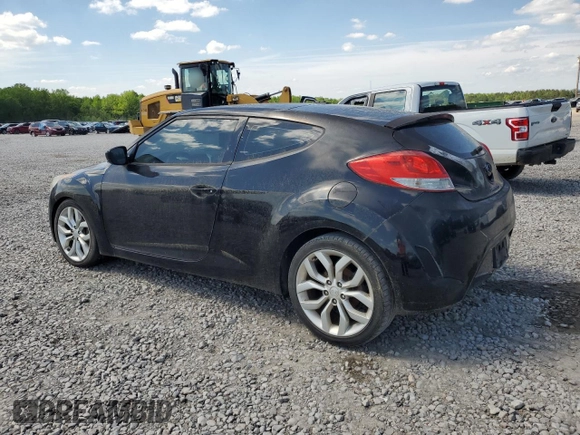 2012 Hyundai Veloster w/Black Int with VIN KMHTC6AD4CU061160, listed as a Copart auction lot 54139415 with 124,468 mi miles and Clean title. Bid and sale history available at DreamBid. Image 2.