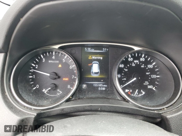 2016 Nissan Rogue S z VIN 5N1AT2MM4GC912140, wystawiony jako Copart lot #58133605 z przebiegiem 155 185 mil mil oraz Szkoda całkowita • Salvage title. Historia ofert i sprzedaży dostępna na DreamBid. Obrazek 9.