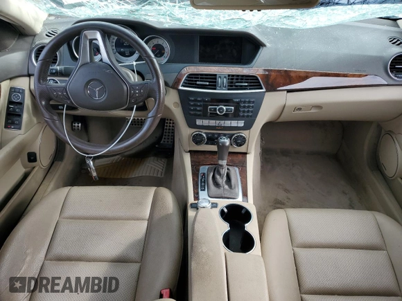 2014 Mercedes-Benz C 250 Sport with VIN WDDGF4HB4EG231661, listed as a Copart auction lot 59657335 with 83,731 mi miles and Salvage title. Bid and sale history available at DreamBid. Image 8.