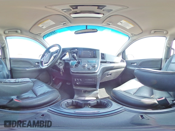 2015 Toyota Sienna SE with VIN 5TDXK3DC7FS601720, listed as a Copart auction lot 59959325 with 262,419 mi miles and Salvage title. Bid and sale history available at DreamBid. Image 15.
