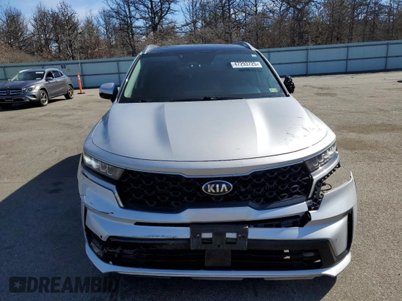 2021 Kia Sorento EX with VIN KNDRH4LG0M5033315, listed as a Copart auction lot 47293725 with 50,214 mi miles and Salvage title. Bid and sale history available at DreamBid. Image 5.