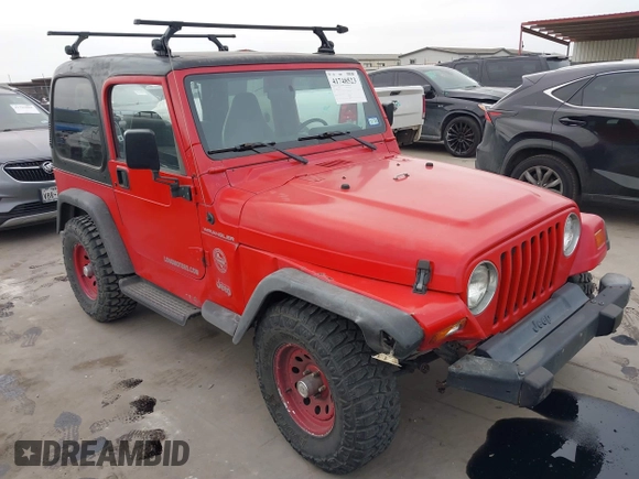 1998 Jeep Wrangler SE with VIN 1J4FY29P2WP791317, listed as a IAAI auction lot 41748523 with 169,052 mi miles. Bid and sale history available at carsss.com. Image 1.