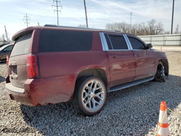 2017 Chevrolet Suburban Premier with VIN 1GNSKJKC5HR136087, listed as a Copart auction lot 48856185 with 89,536 mi miles and Salvage Title. Bid and sale history available at carsss.com. Image 3.