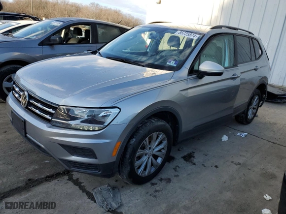 2019 Volkswagen Tiguan S with VIN 3VV0B7AX6KM194310, listed as a Copart auction lot 85725874 with 54,895 mi miles and Salvage Title. Bid and sale history available at carsss.com. Image 1.