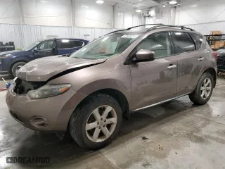 2009 Nissan Murano S with VIN JN8AZ18U79W001961, listed as a Copart auction lot 47560535 with 182,591 mi miles and Clean Title. Bid and sale history available at carsss.com. Image 1.