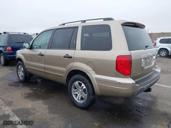 2005 Honda Pilot EX-L with NAVI with VIN 2HKYF18775H543185, listed as a IAAI auction lot 41597576 with 163,377 mi miles. Bid and sale history available at carsss.com. Image 3.