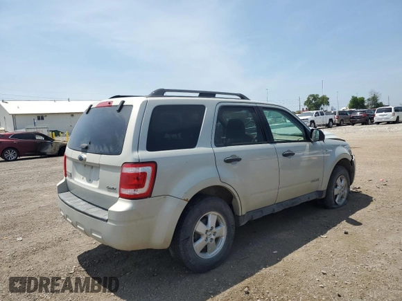 2008 Ford Escape XLT with VIN 1FMCU93198KE67763, listed as a Copart auction lot 60103005 with 147,075 mi miles and Salvage title. Bid and sale history available at DreamBid. Image 3.