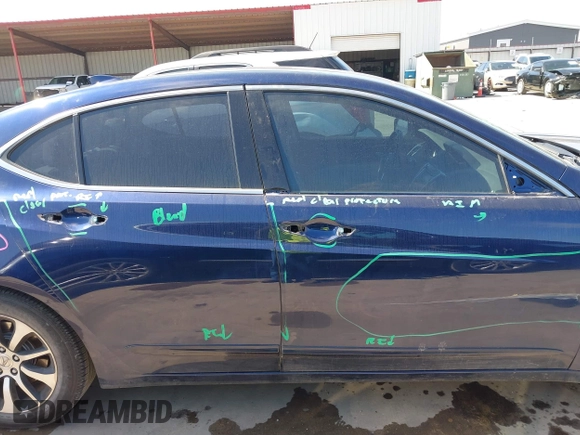 2015 Acura TLX with VIN 19UUB1F39FA018293, listed as a IAAI auction lot 41645461 with 76,068 mi miles. Bid and sale history available at carsss.com. Image 14.